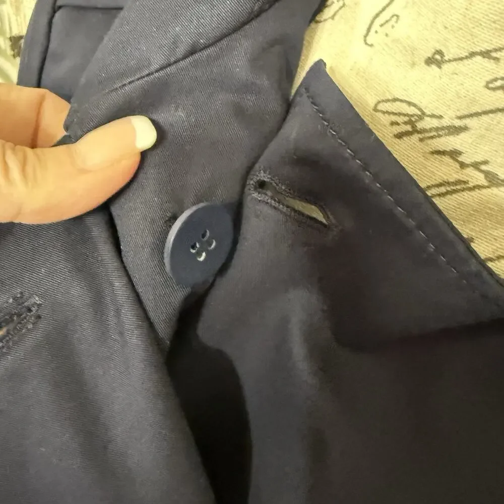Talbots Cotton Peacoat with Bell Sleeves Petite P (XS/0-2) Navy Blue NWT - Picture 7 of 11